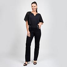 "As Is" DG2 by Diane Gilman New Classic Stretch Denim Bootcut Sailo...