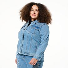 "As Is" DG2 by Diane Gilman New Classic Stretch Denim Embellished J...