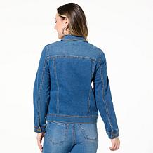 "As Is" DG2 by Diane Gilman New Classic Stretch Denim Embellished J...