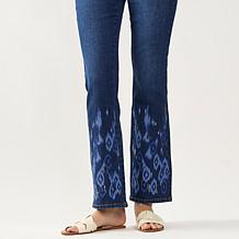 "As Is" DG2 by Diane Gilman New Classic Stretch Denim Embroidered B...