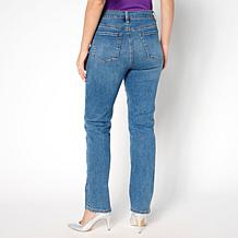 "As Is" DG2 by Diane Gilman New Classic Stretch Denim Embellished Jean