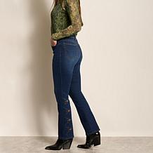 "As Is" DG2 by Diane Gilman New Classic Stretch Denim Mini Bootcut ...