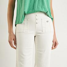 "As Is" DG2 by Diane Gilman New Classic Stretch Denim Pull-On Bermu...