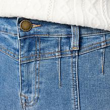 "As Is" DG2 by Diane Gilman New Classic Stretch Denim Seamed Straig...