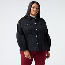 "As Is" DG2 by Diane Gilman New Classic Stretch Jewel Button Denim ...
