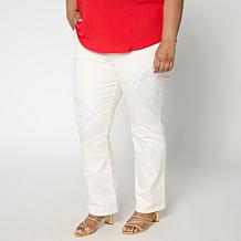 "As Is" DG2 by Diane Gilman New Classic Stretch Sequin Baby Bootcut...