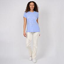 "As Is" DG2 by Diane Gilman New Classic Stretch Sequin Baby Bootcut...