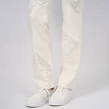 "As Is" DG2 by Diane Gilman New Classic Stretch Sequin Baby Bootcut...