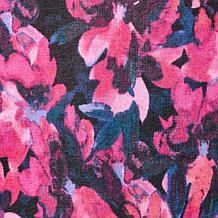 "As Is" DG2 by Diane Gilman Ruched Asymmetric Seam Long Sleeve Top