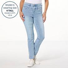 "As Is" DG2 by Diane Gilman Stretch Denim Straight-Leg Ankle Jean
