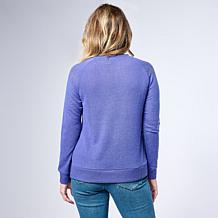 "As Is" DG2 by Diane Gilman Studded Fairisle Pullover Sweater