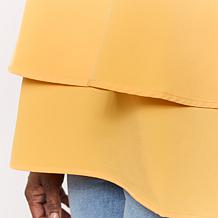 "As Is" DG2 by Diane Gilman V-Neck 3/4-Sleeve Easy Top