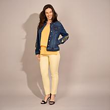 "As Is" DG2 by Diane Gilman Virtual Stretch Denim Skinny Jean - But...