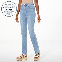 "As Is" DG2 by Diane Gilman Vrtual Strtch Denim Baby Btcut 5-Pckt Jean