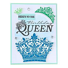 "As Is" Diamond Press Born to Sparkle Stamp, Die and Stencil Set