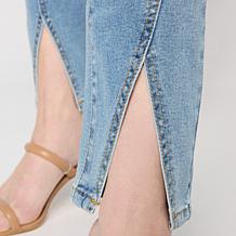 "As Is" Diane Gilman Legacy Stretch Slit Front Skinny Jean