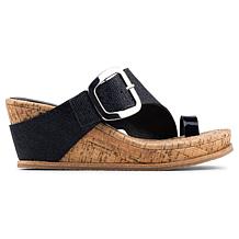 "As Is" Donald Pliner Gyer Buckle Wedge Sandal