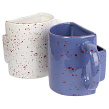 "As Is" Emryn House Cookie Pocket Mugs Set of 2 with Gift Box