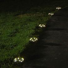 "As Is" Eveready Solar Multi-Direction Disc Lights - 8-pack