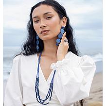 "As Is" Faire Collection Gabriela 33-1/2" Multi-Strand Beaded Necklace