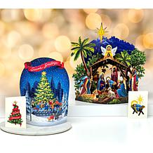 "As Is" FreshCut Paper Set of 2 Holiday Scene Display Popups