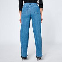 "As Is" G by Giuliana Black Label Denim Wide Leg Jean