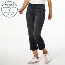 "As Is" G by Giuliana Black Label Mid-Rise EcoChic Denim Kick Crop ...