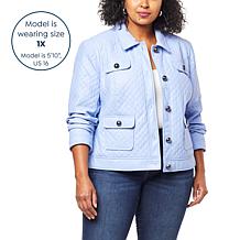 "As Is" G by Giuliana Black Label Quilted Faux Leather Jacket