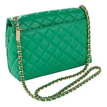 "As Is" G by Giuliana Black Label Quilted Leather Crossbody