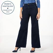 "As Is" G by Giuliana G-Soft Denim Ultra Wide-Leg Jean