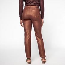 "As Is" G by Giuliana G5 Metallic Denim Slim Leg Jean