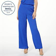 "As Is" G by Giuliana Jacquard Knit Pull-On Wide-Leg Palazzo Pant