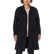 "As Is" G by Giuliana Jacquard Sweater Knit Duster Cardigan