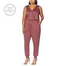 "As Is" G by Giuliana LounGy SoSoft Knit Jogger Jumpsuit