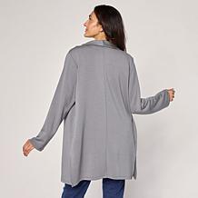 "As Is" G by Giuliana Marshmallow Knit Shawl Collar Cardigan