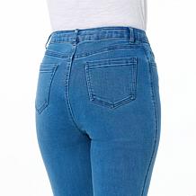 "As Is" G by Giuliana Mini Flare-Leg Jean with Raw Edge Hem