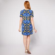"As Is" G by Giuliana Printed T-Shirt Dress