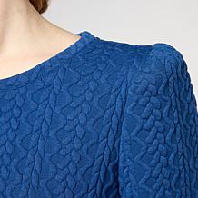"As Is" G by Giuliana Quilted Knit Sweatshirt