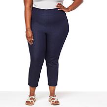 "As Is" G by Giuliana Retro Slim Crop Pant with Hide-and-Chic Waist...