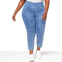 "As Is" G by Giuliana Retro Slim Crop Pant with Hide-and-Chic Waist...