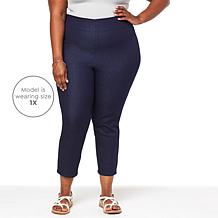 "As Is" G by Giuliana Retro Slim Crop Pant with Hide-and-Chic Waist...