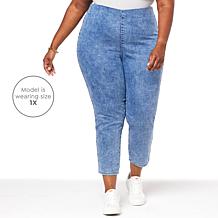 "As Is" G by Giuliana Retro Slim Crop Pant with Hide-and-Chic Waist...