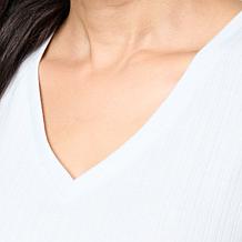 "As Is" G by Giuliana Ribbed Knit V-Neck Tank