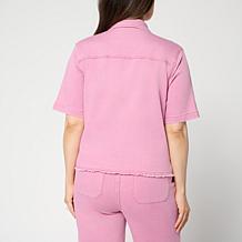 "As Is" G by Giuliana Short Sleeve Featherweight Denim Jacket