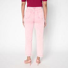 "As Is" G by Giuliana Stretch Denim Straight-Leg Cropped Jean