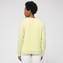 "As Is" G by Giuliana Sweater Cardigan with Clear Sequins