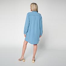 "As Is" G by Giuliana Tencel Button-Front Dress