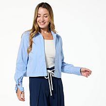 "As Is" GREY by Jhoan Sebastian Grey 3-in-1 Convertible Shirtdress