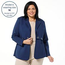 "As Is" GREY by Jhoan Sebastian Grey 3-in-1 Ponte Blazer