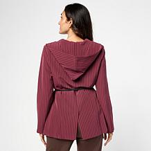 "As Is" Greyby Jhoan Sebastian Grey Double Breast Hooded Blazer